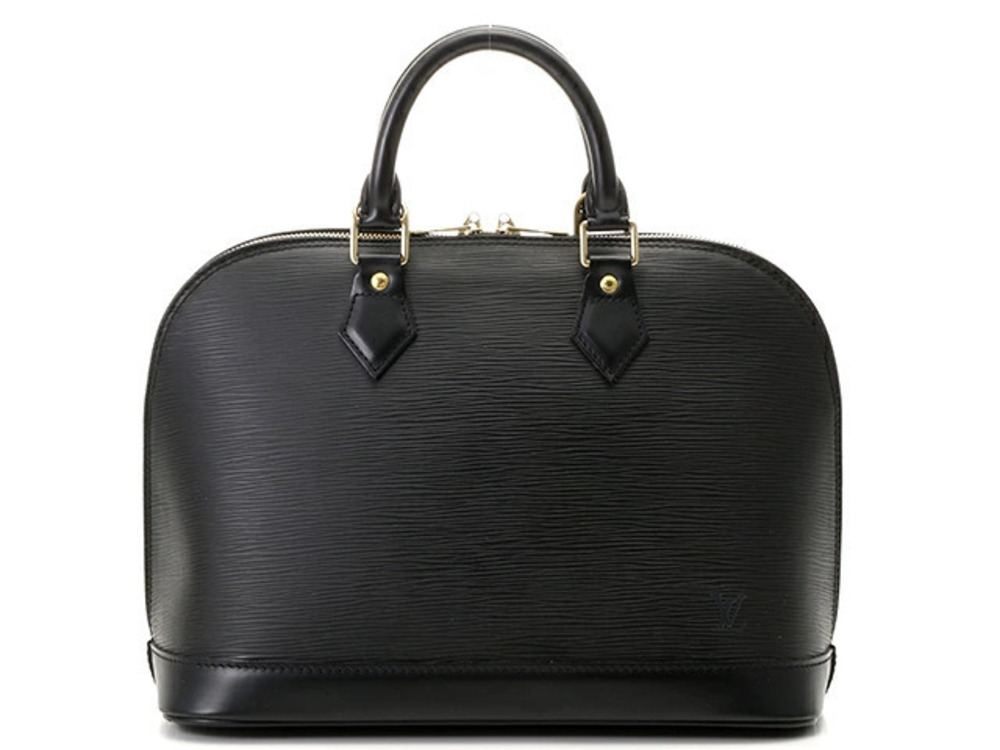 LOUIS VUITTON Alma Handbag Epi Leather Noir Black